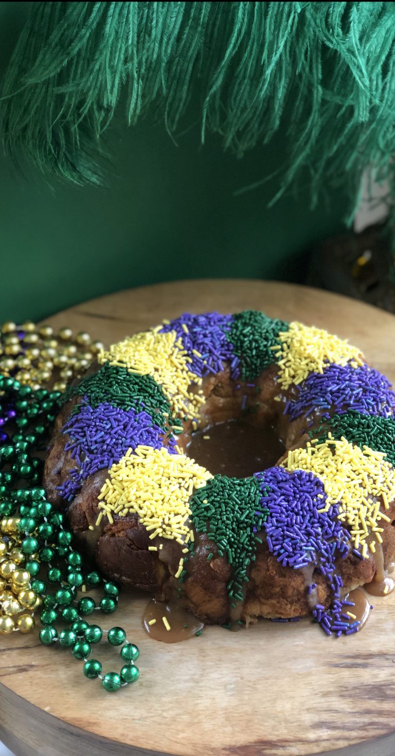 King cake bread pudding