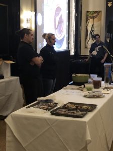Chef Octavio and Chef Amy at a live event
